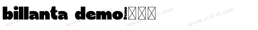 billanta demo字体转换